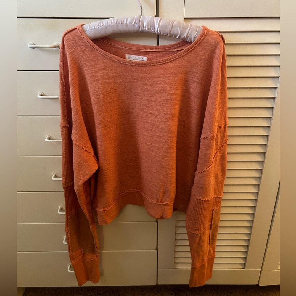 We The Free Orange Crop Top